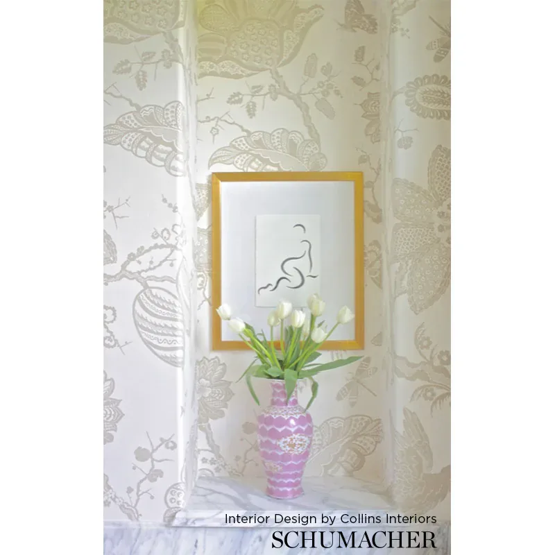 BALI VINE MOCHA Schumacher Wallpaper wallpaper - SKU 5005002