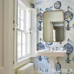 Balloons - BLUE Schumacher Wallpaper | Wallpaper Twins Balloons BLUE Schumacher Wallpaper wallpaper - SKU 5012790