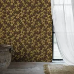 BAMBOO GARDEN BROWN AND GOLD Schumacher Wallpaper wallpaper - SKU 6469