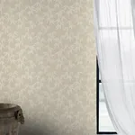 BAMBOO GARDEN STONE SHIMMER Schumacher Wallpaper wallpaper - SKU 6468