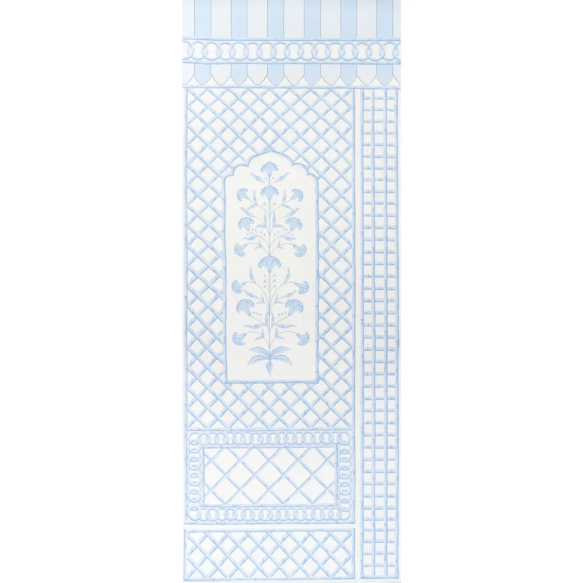 5014391 | BAMBOO TRELLIS PANEL A – BLUE
