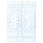 BAMBOO TRELLIS PANEL A BLUE Schumacher Wallpaper wallpaper - SKU 5014391