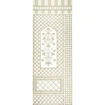 BAMBOO TRELLIS PANEL A NEUTRAL Schumacher Wallpaper wallpaper - SKU 5014392