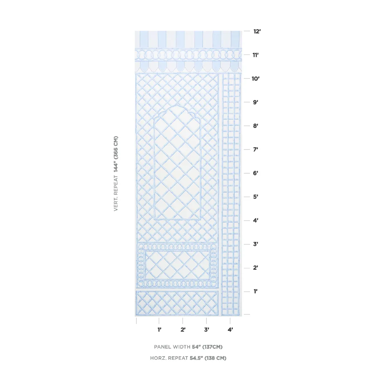 BAMBOO TRELLIS PANEL B room view