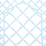 BAMBOO TRELLIS PANEL B - BLUE Schumacher Wallpaper | Wallpap BAMBOO TRELLIS PANEL B BLUE Schumacher Wallpaper wallpaper - SKU 5014401