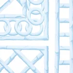 BAMBOO TRELLIS PANEL B - BLUE Schumacher Wallpaper | Wallpap BAMBOO TRELLIS PANEL B BLUE Schumacher Wallpaper wallpaper - SKU 5014401