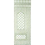 BAMBOO TRELLIS PANEL B - GREEN Schumacher Wallpaper | Wallpa BAMBOO TRELLIS PANEL B GREEN Schumacher Wallpaper wallpaper - SKU 5014400