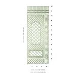 BAMBOO TRELLIS PANEL B - GREEN Schumacher Wallpaper | Wallpa BAMBOO TRELLIS PANEL B GREEN Schumacher Wallpaper wallpaper - SKU 5014400