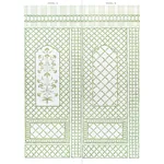 BAMBOO TRELLIS PANEL B - GREEN Schumacher Wallpaper | Wallpa BAMBOO TRELLIS PANEL B GREEN Schumacher Wallpaper wallpaper - SKU 5014400