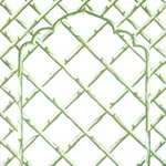 BAMBOO TRELLIS PANEL B - GREEN Schumacher Wallpaper | Wallpa BAMBOO TRELLIS PANEL B GREEN Schumacher Wallpaper wallpaper - SKU 5014400