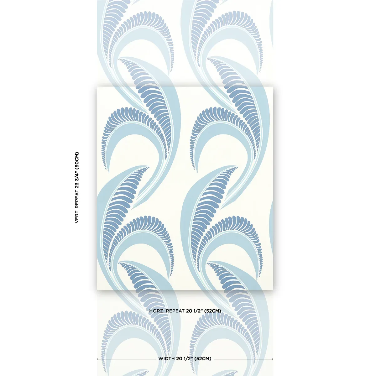 BANANA LEAF CHINA BLUE Schumacher Wallpaper wallpaper - SKU 5014982