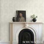 BANANA LEAF - IVORY Schumacher Wallpaper | Wallpaper Twins BANANA LEAF IVORY Schumacher Wallpaper wallpaper - SKU 5014981