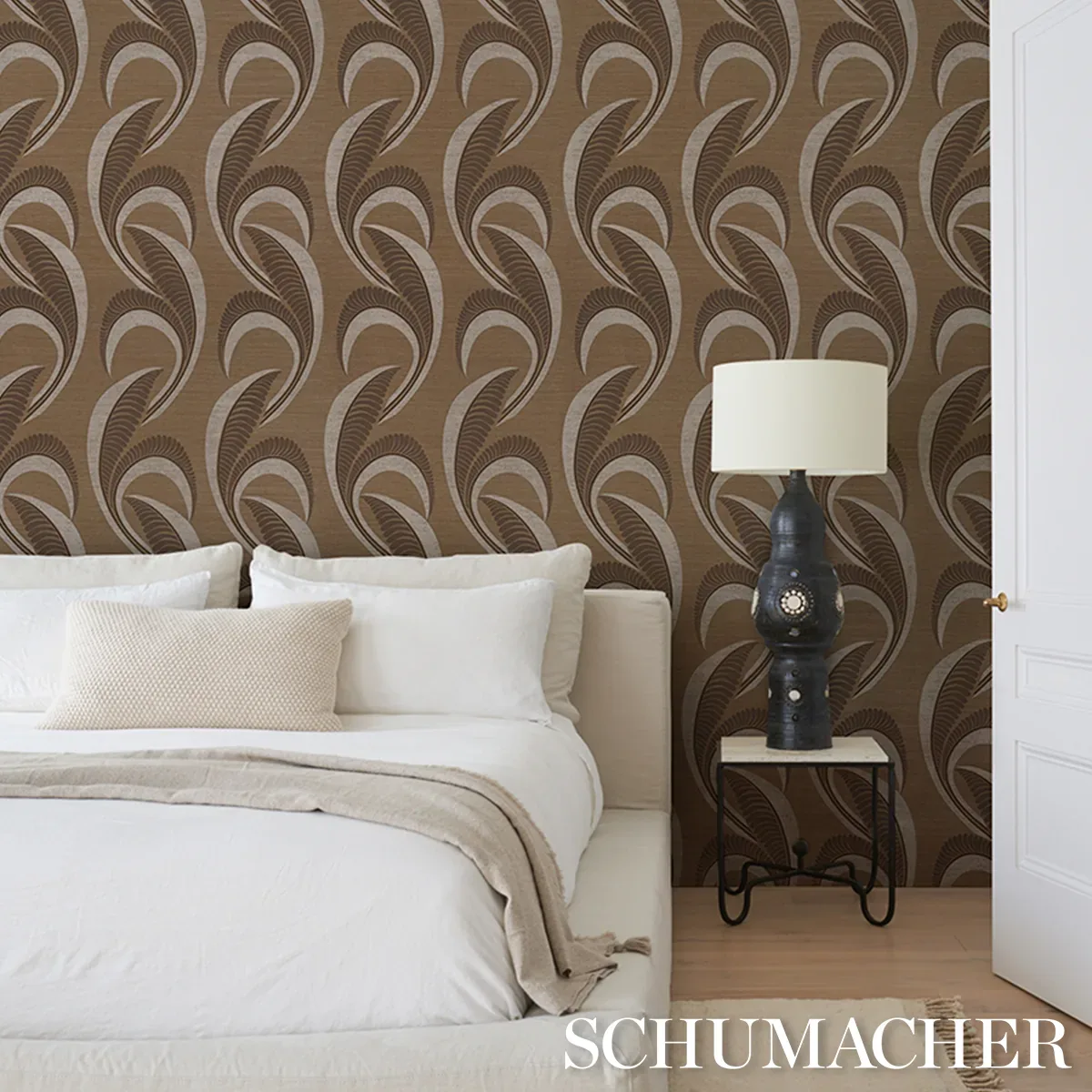 BANANA LEAF SISAL - MOCHA Schumacher Wallpaper | Wallpaper T BANANA LEAF SISAL MOCHA Schumacher Wallpaper wallpaper - SKU 5016552