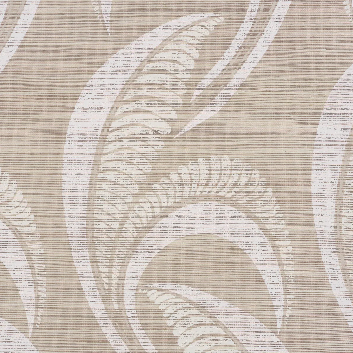 BANANA LEAF SISAL - SILVER Schumacher Wallpaper | Wallpaper BANANA LEAF SISAL SILVER Schumacher Wallpaper wallpaper - SKU 5016551