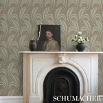 BANANA LEAF - TOBACCO Schumacher Wallpaper | Wallpaper Twins BANANA LEAF TOBACCO Schumacher Wallpaper wallpaper - SKU 5014980