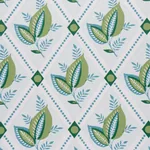 BASILE TRELLIS - LEAF & AQUA Schumacher Wallpaper | Wallpape BASILE TRELLIS LEAF & AQUA Schumacher Wallpaper wallpaper - SKU 5014231