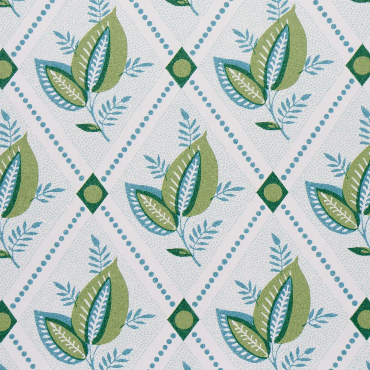 BASILE TRELLIS - LEAF & AQUA Schumacher Wallpaper | Wallpape BASILE TRELLIS LEAF & AQUA Schumacher Wallpaper wallpaper - SKU 5014231