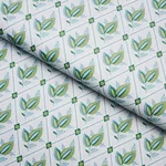 BASILE TRELLIS - LEAF & AQUA Schumacher Wallpaper | Wallpape BASILE TRELLIS LEAF & AQUA Schumacher Wallpaper wallpaper - SKU 5014231