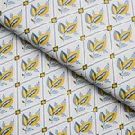 BASILE TRELLIS - YELLOW & BLUE Schumacher Wallpaper | Wallpa BASILE TRELLIS YELLOW & BLUE Schumacher Wallpaper wallpaper - SKU 5014230