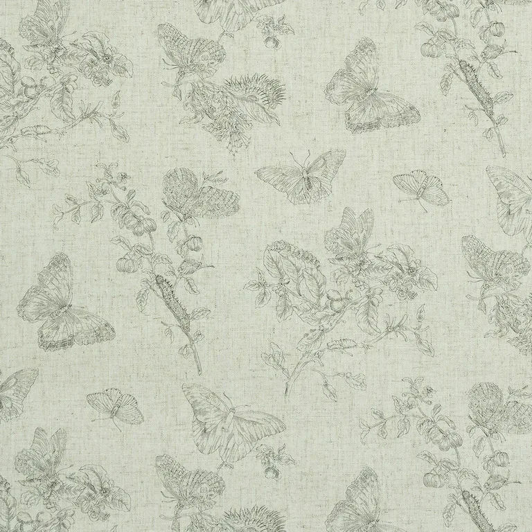 Schumacher BAUDIN BUTTERFLY LINEN wallpaper