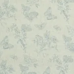 BAUDIN BUTTERFLY LINEN BLUE Schumacher Wallpaper wallpaper - SKU 5011831