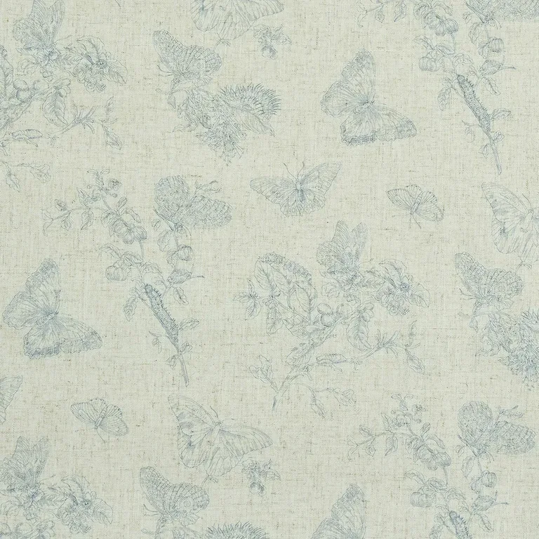Schumacher BAUDIN BUTTERFLY LINEN wallpaper