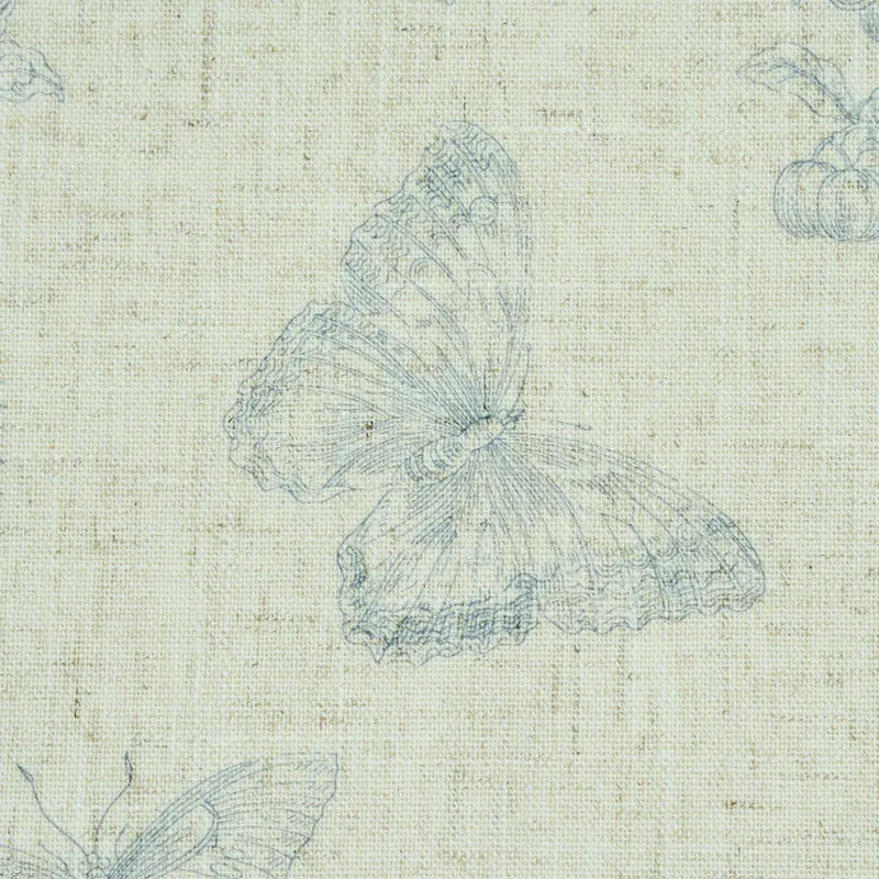 BAUDIN BUTTERFLY LINEN BLUE Schumacher Wallpaper wallpaper - SKU 5011831