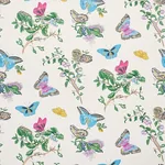 Schumacher BAUDIN BUTTERFLY - TURQUOISE Wallpaper | Buy Online Schumacher BAUDIN BUTTERFLY wallpaper