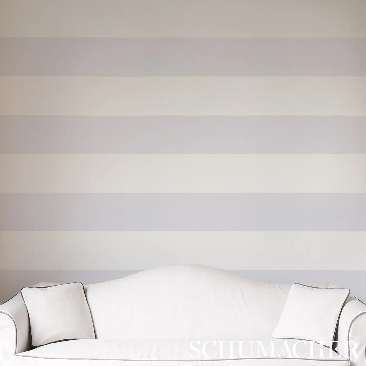 BAXTER STRIPE LILAC Schumacher Wallpaper wallpaper - SKU 5008528