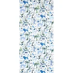 BEASTS BLUE AND GREEN Schumacher Wallpaper wallpaper - SKU 5013531