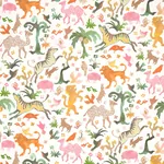 BEASTS PINK AND GOLD Schumacher Wallpaper wallpaper - SKU 5013532