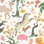 BEASTS PINK AND GOLD Schumacher Wallpaper wallpaper - SKU 5013532