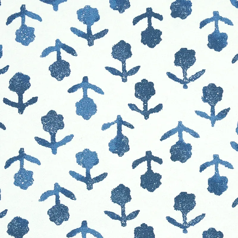 BEATRIZ INDIGO Schumacher Wallpaper wallpaper - SKU 5011941