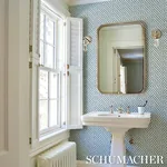 BEATRIZ INDIGO Schumacher Wallpaper wallpaper - SKU 5011941