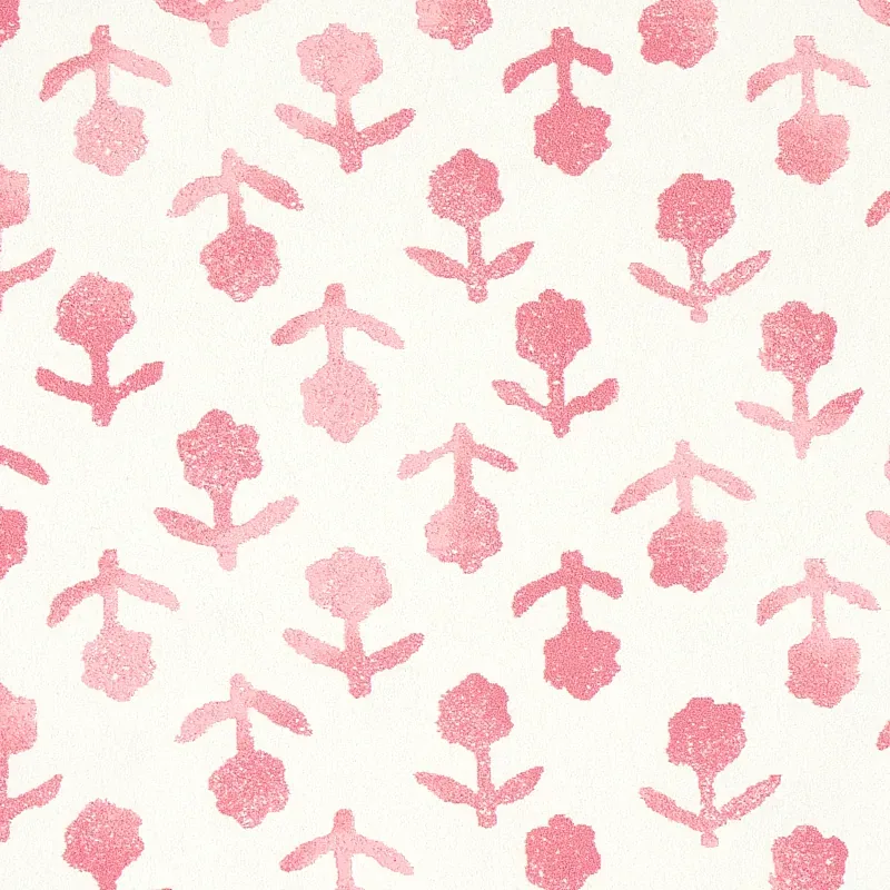 BEATRIZ PINK Schumacher Wallpaper wallpaper - SKU 5011940