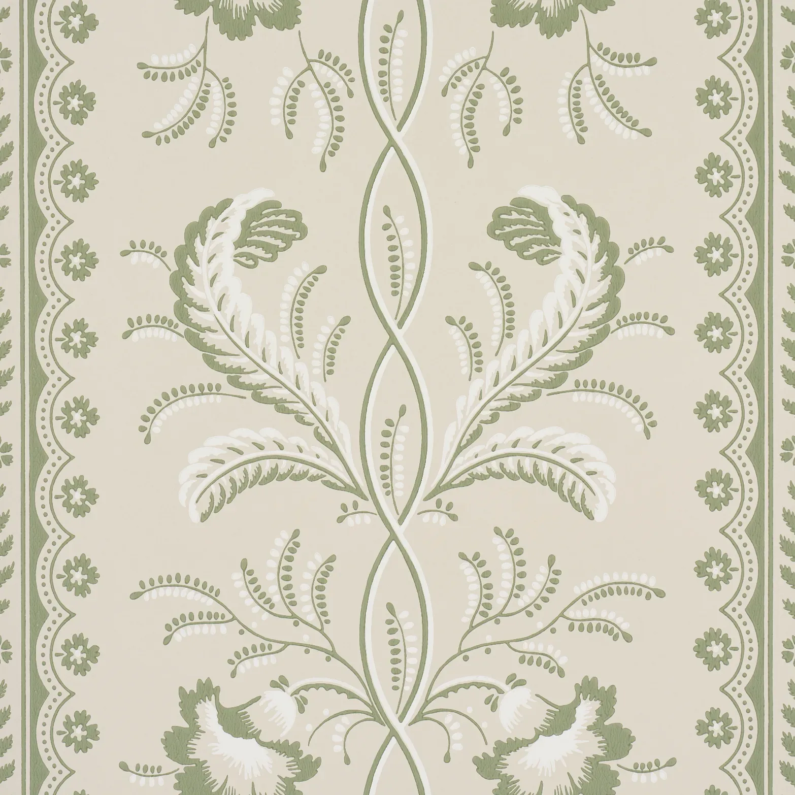 BELL FLOWERS GREEN Schumacher Wallpaper wallpaper - SKU 5016491