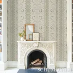 BELL FLOWERS GREEN Schumacher Wallpaper wallpaper - SKU 5016491