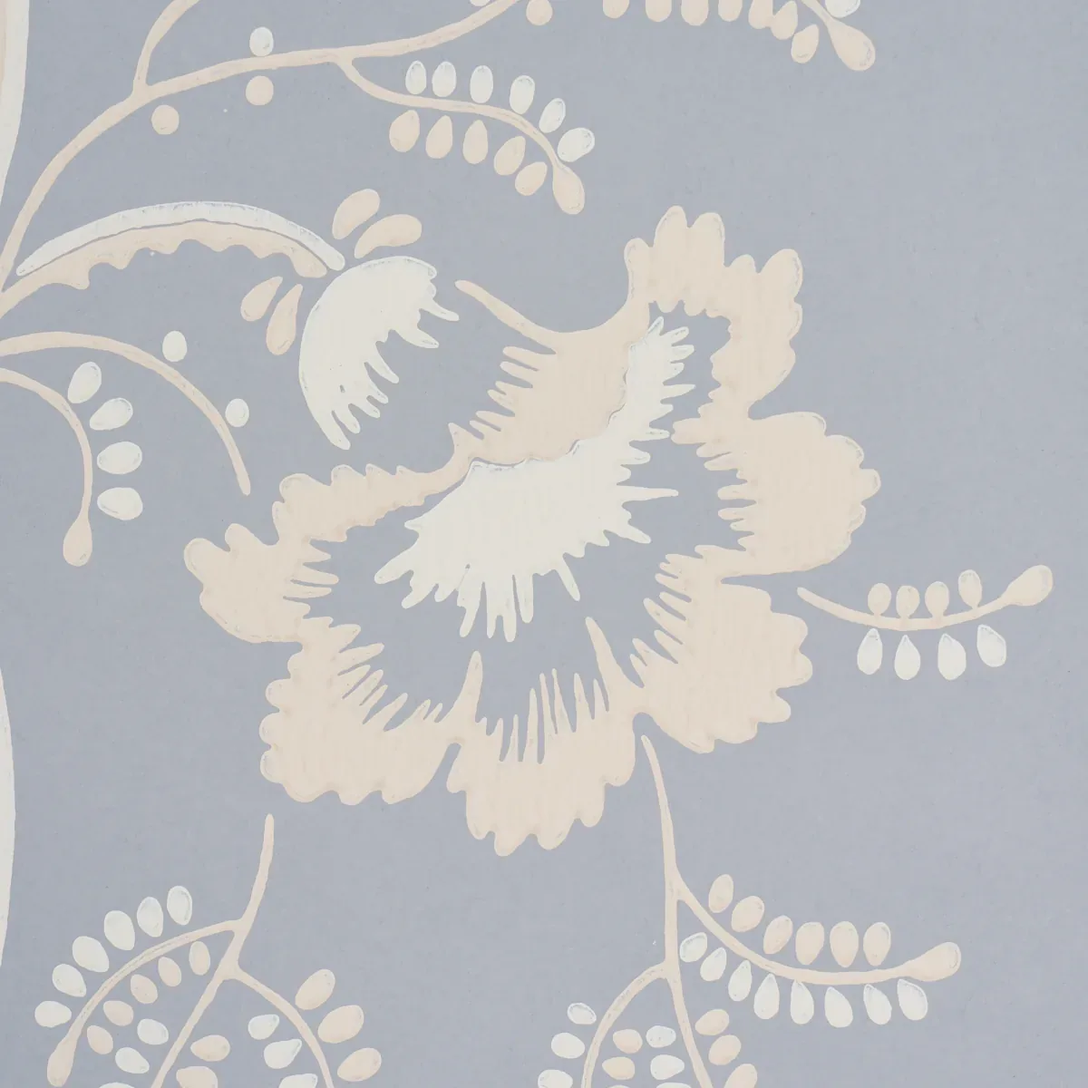 BELL FLOWERS LIGHT BLUE Schumacher Wallpaper wallpaper - SKU 5016490