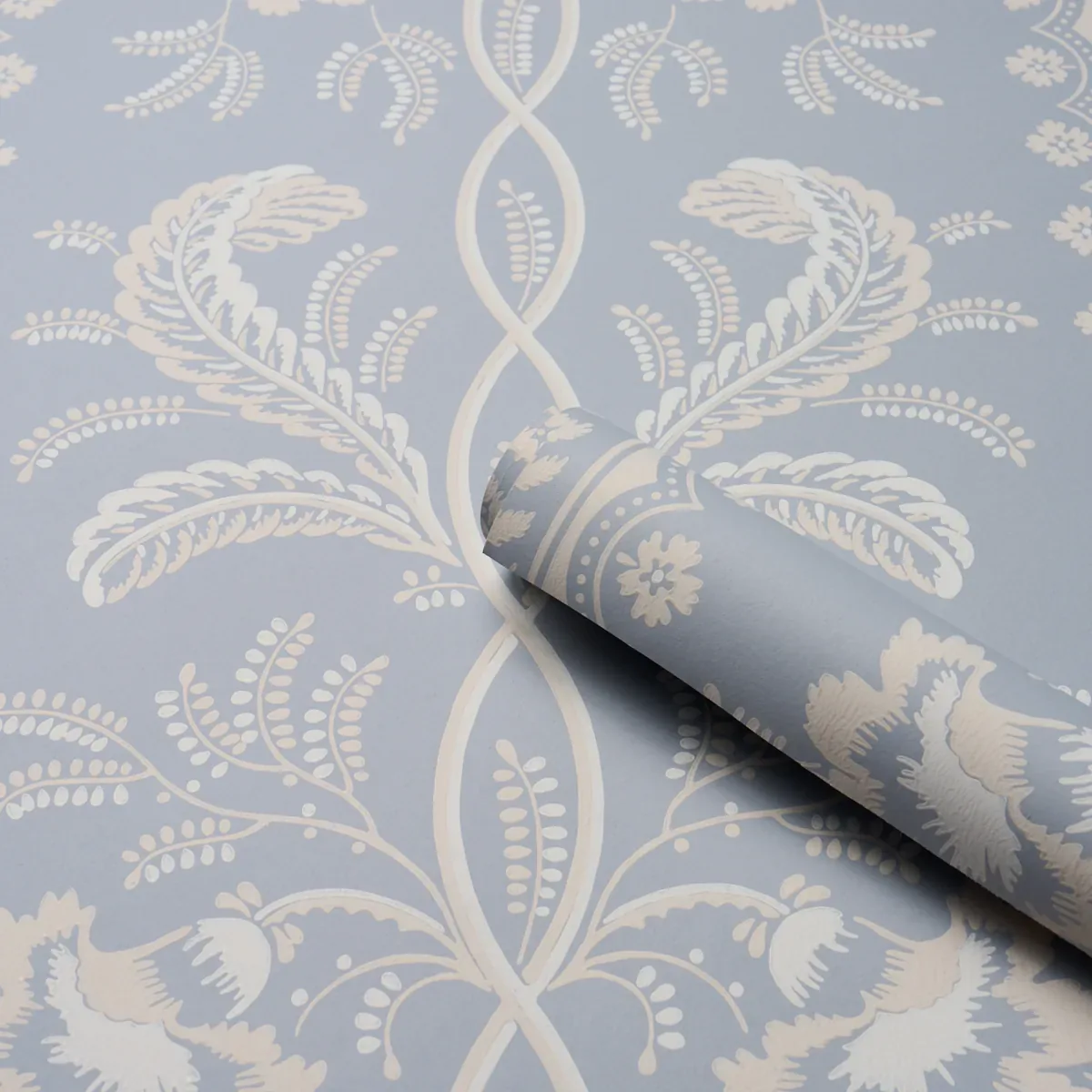 BELL FLOWERS LIGHT BLUE Schumacher Wallpaper wallpaper - SKU 5016490