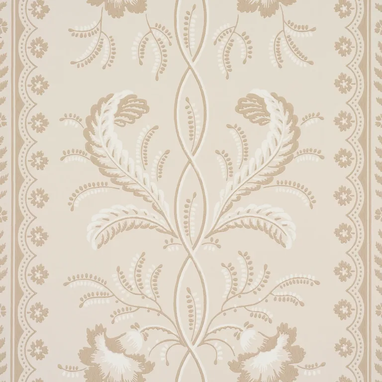 Schumacher BELL FLOWERS wallpaper, color NEUTRAL, SKU 5016492