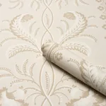BELL FLOWERS NEUTRAL Schumacher Wallpaper wallpaper - SKU 5016492