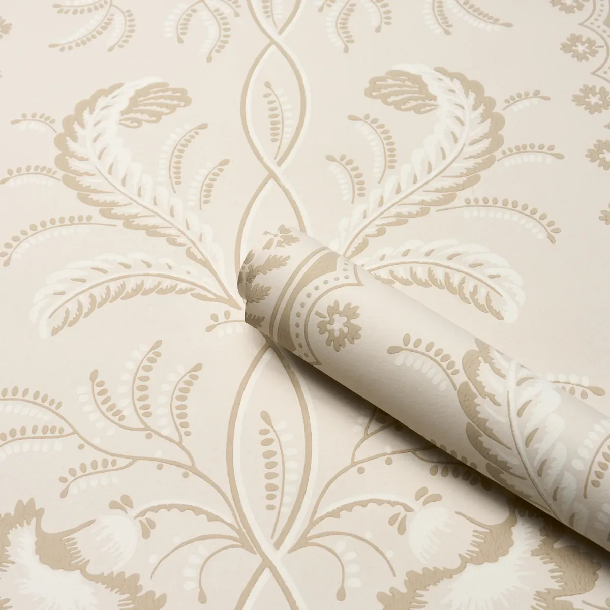 BELL FLOWERS NEUTRAL Schumacher Wallpaper wallpaper - SKU 5016492