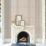 BELL FLOWERS NEUTRAL Schumacher Wallpaper wallpaper - SKU 5016492