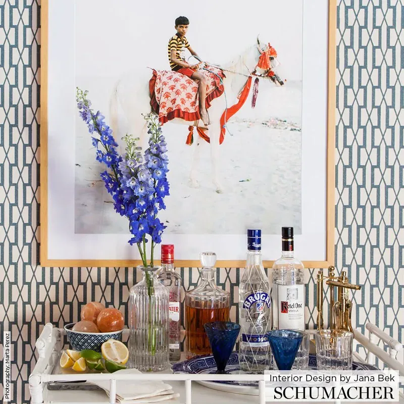 BELVEDERE SAGE Schumacher Wallpaper wallpaper - SKU 5007993