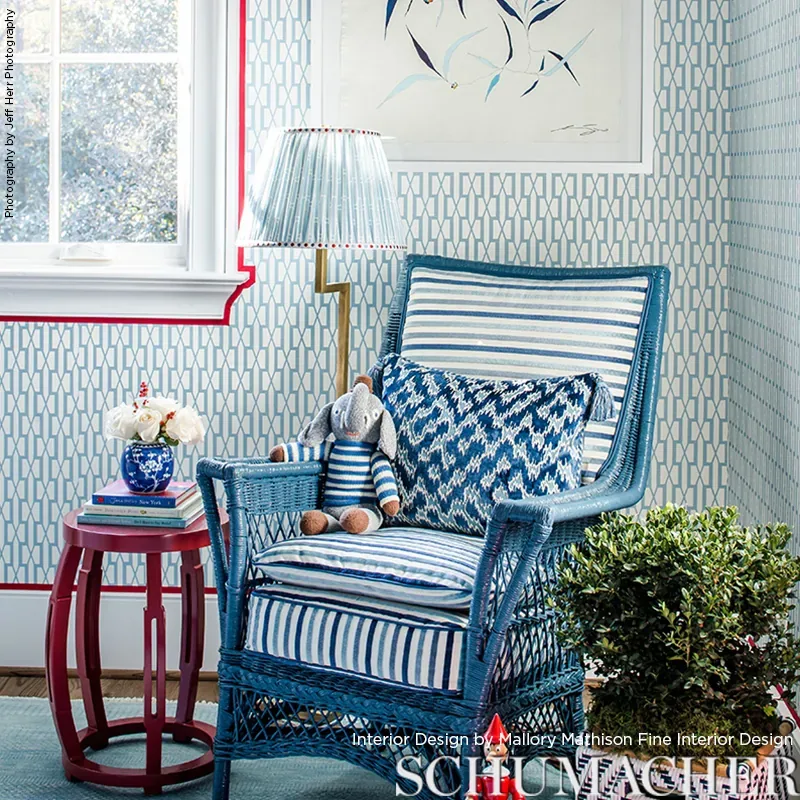 BELVEDERE SEA Schumacher Wallpaper wallpaper - SKU 5007998