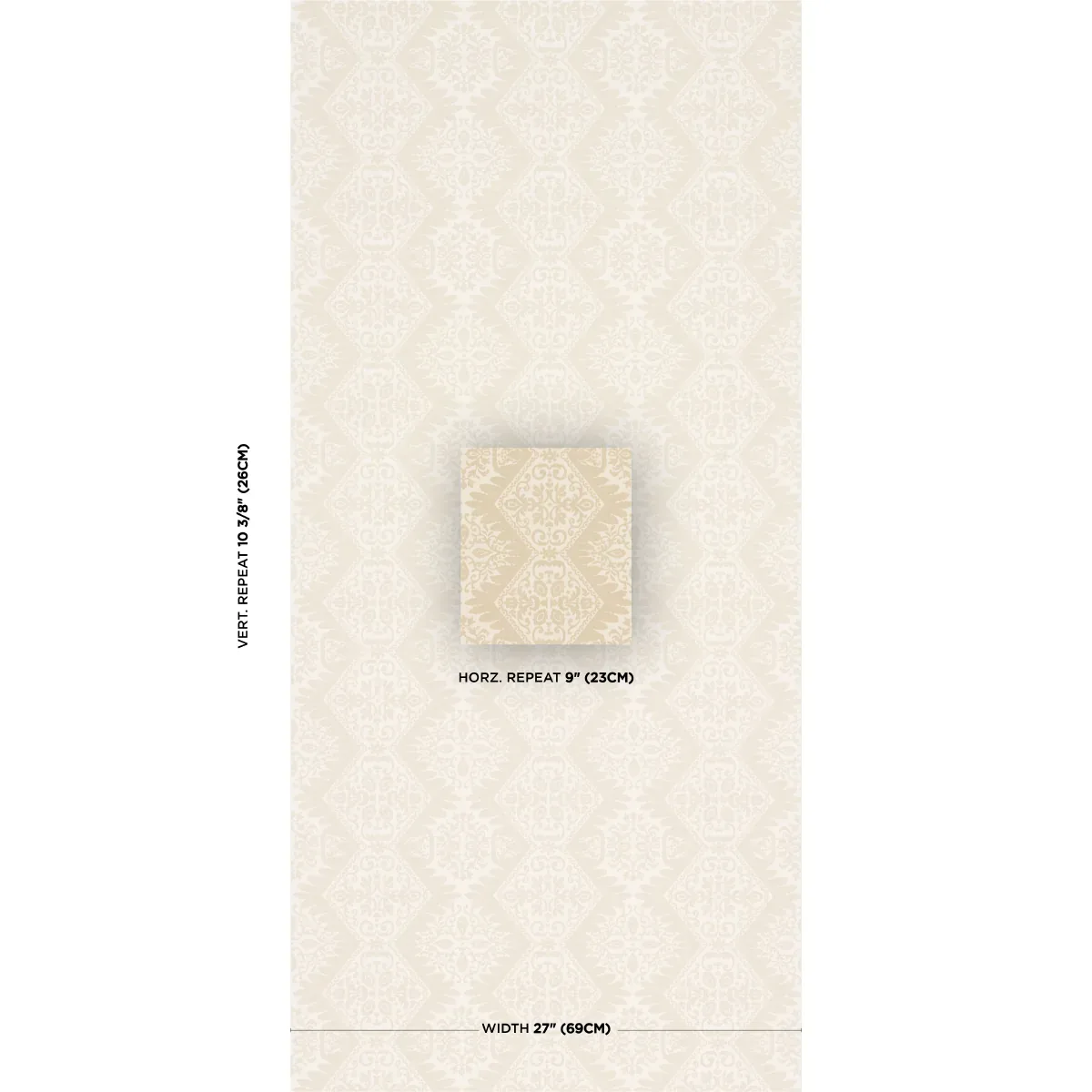 BERKELEY WHEAT Schumacher Wallpaper wallpaper - SKU 5017311