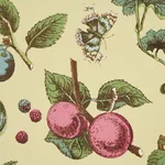 BERRY GROVE - BUTTER Schumacher Wallpaper | Wallpaper Twins BERRY GROVE BUTTER Schumacher Wallpaper wallpaper - SKU 5015650