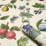BERRY GROVE - IVORY Schumacher Wallpaper | Wallpaper Twins BERRY GROVE IVORY Schumacher Wallpaper wallpaper - SKU 5015652