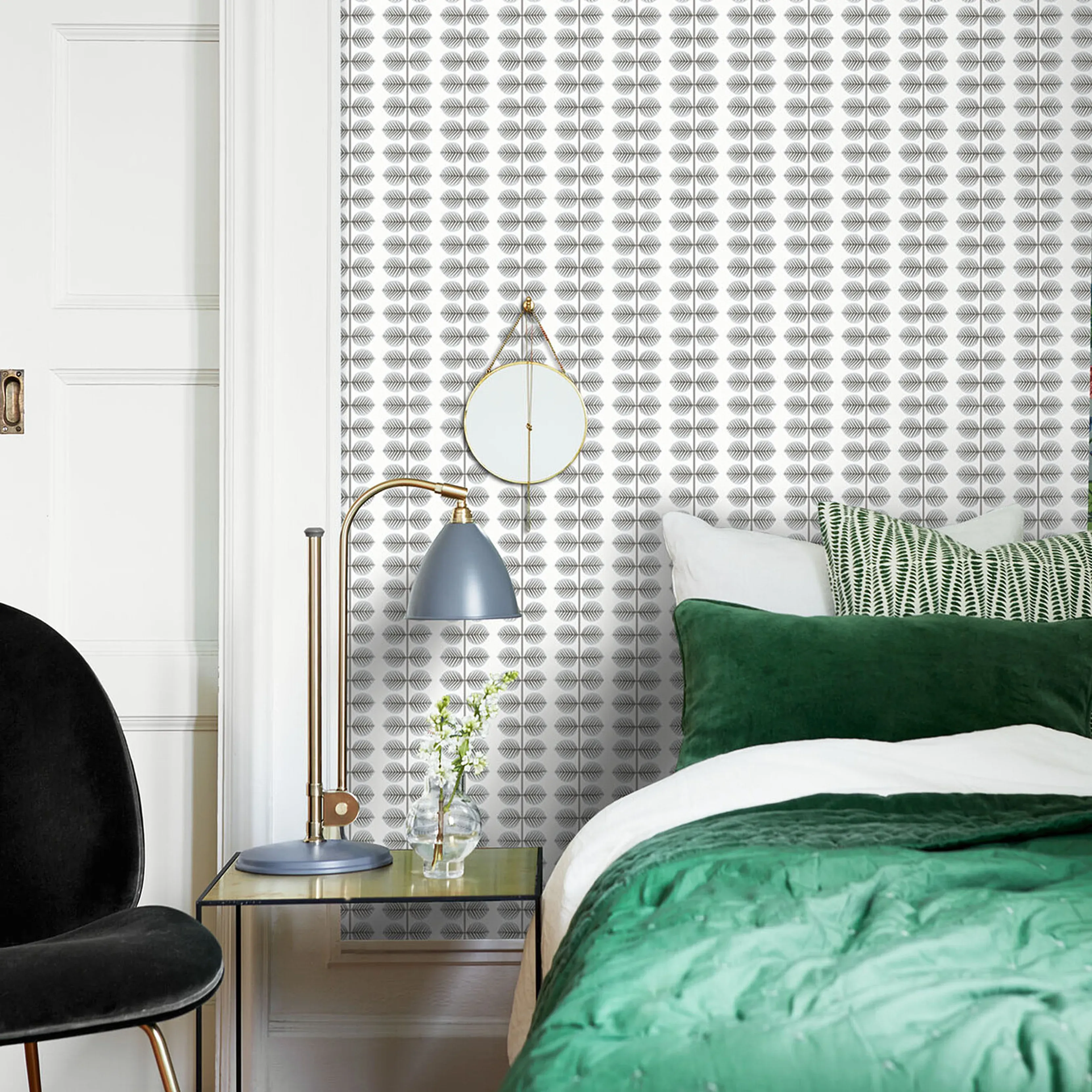 BERSÅ GREY Schumacher Wallpaper wallpaper - SKU 1751