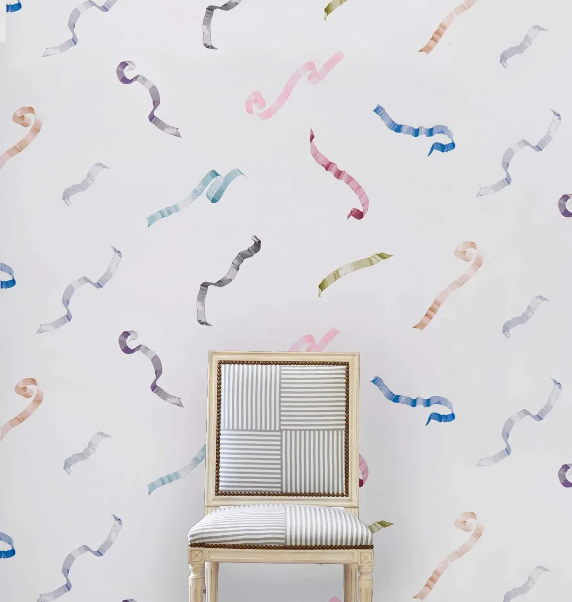 BETH - MULTI ON IVORY Schumacher Wallpaper | Wallpaper Twins BETH MULTI ON IVORY Schumacher Wallpaper wallpaper - SKU 5014500